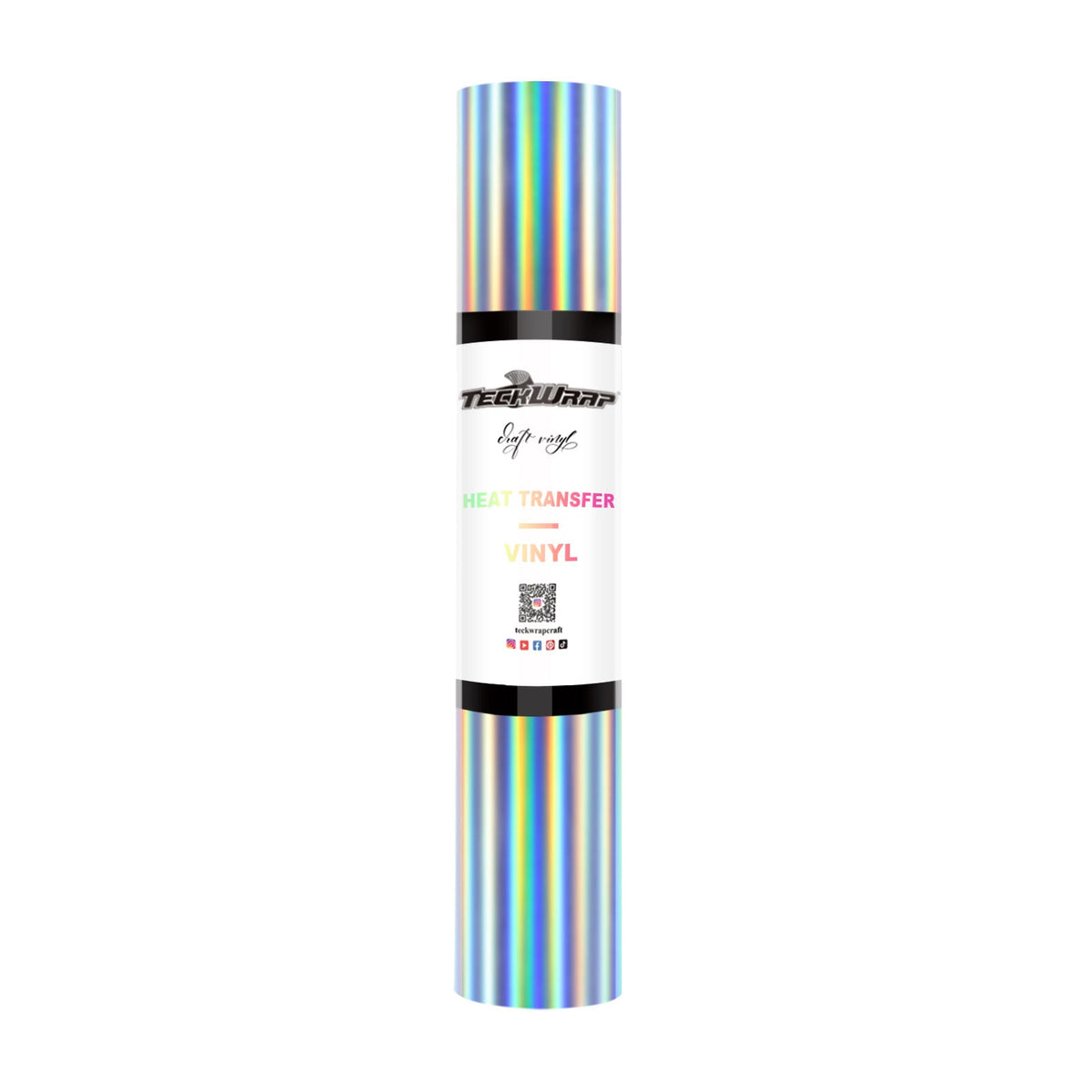 Teckwrap Soft Holographic HTV- Rainbow Silver | - Add Glamour to Your Fashion!-1