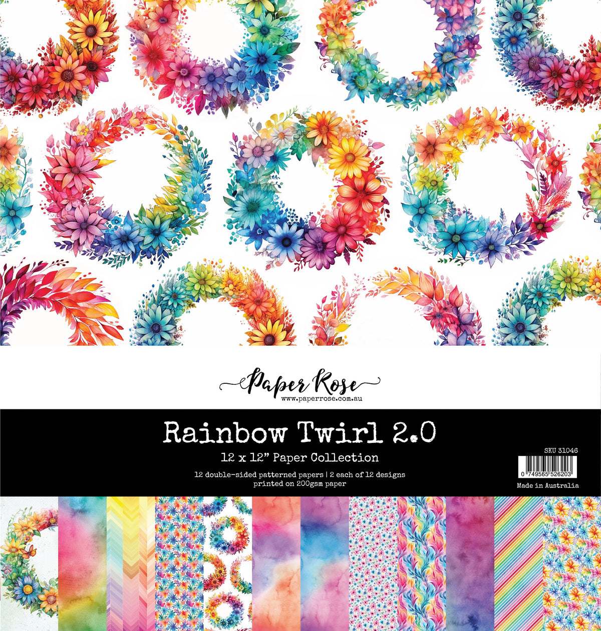 Colección de papel Rainbow Twirl 2.0 12x12 31046-1