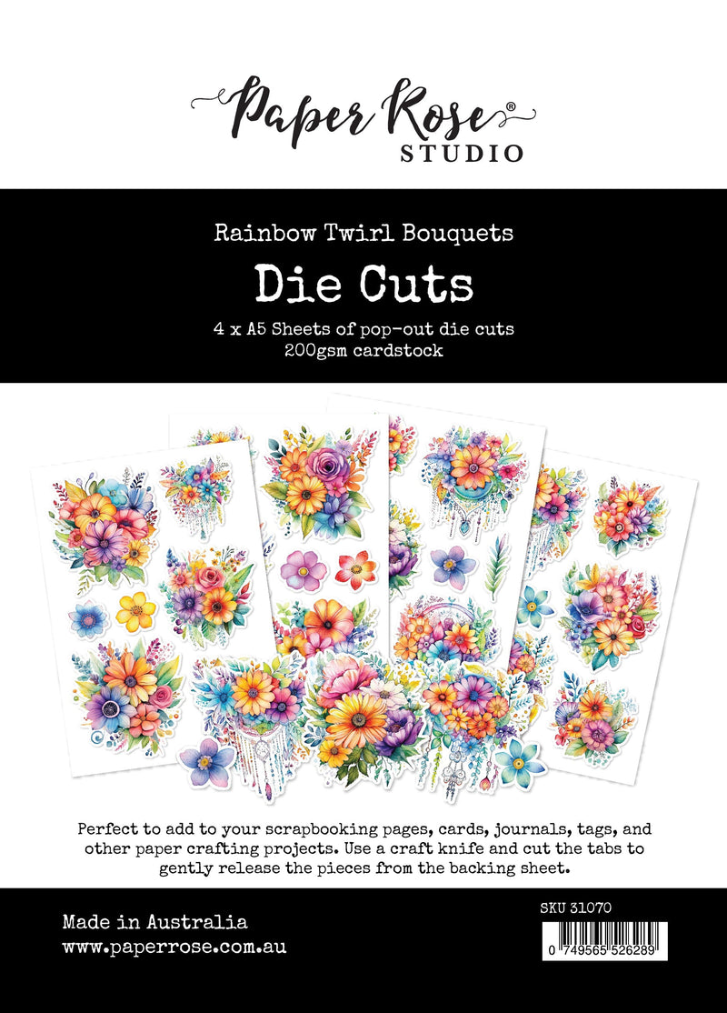 Rainbow Twirl Bouquets Die Cuts 31070-1