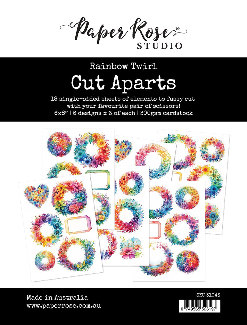 Rainbow Twirl Cut Aparts Paper Pack 31043-1