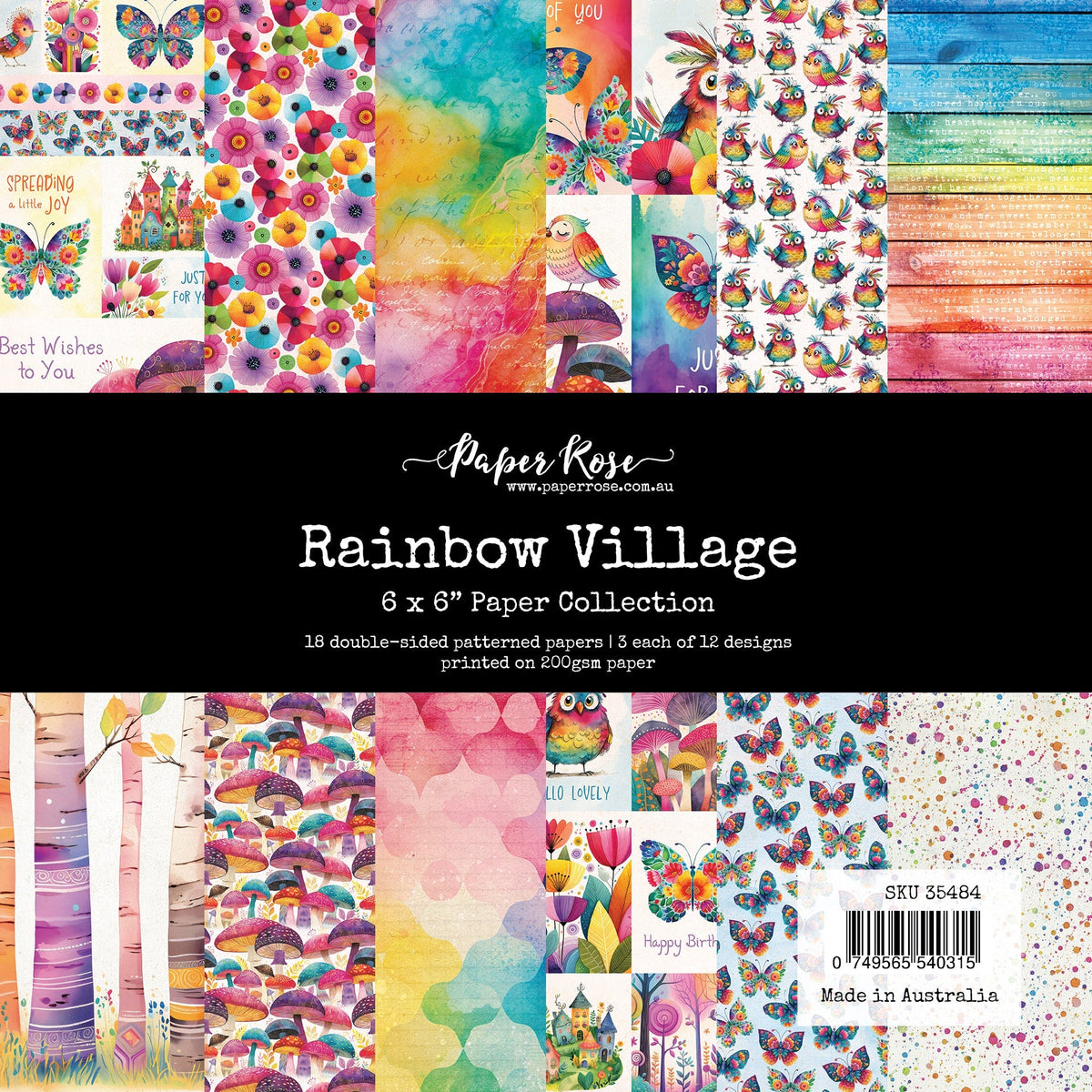 Rainbow Village 6x6 Paper Collection 35484-1