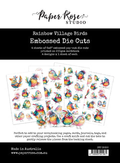Rainbow Village Birds Embossed Die Cuts 35350-1
