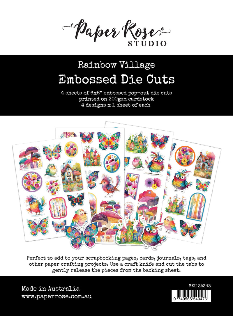 Rainbow Village Embossed Die Cuts 35343-1
