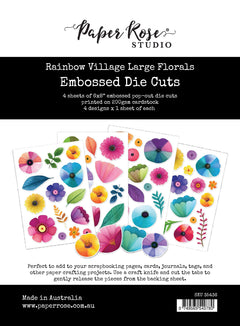 Rainbow Village Large Floral Embossed Die Cuts 35436-1