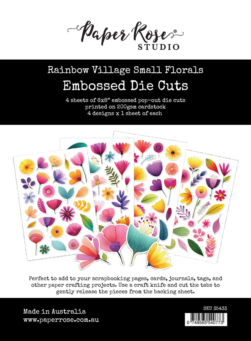 Rainbow Village Small Floral Embossed Die Cuts 35433-1