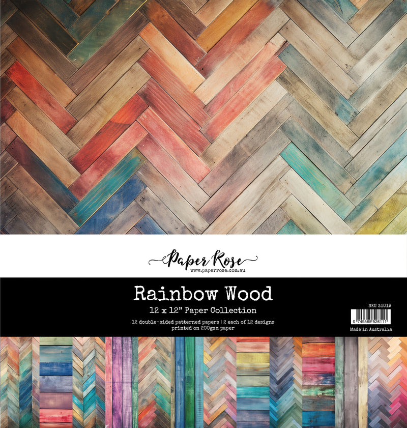 Colección de papel Rainbow Wood 12x12 31019-1