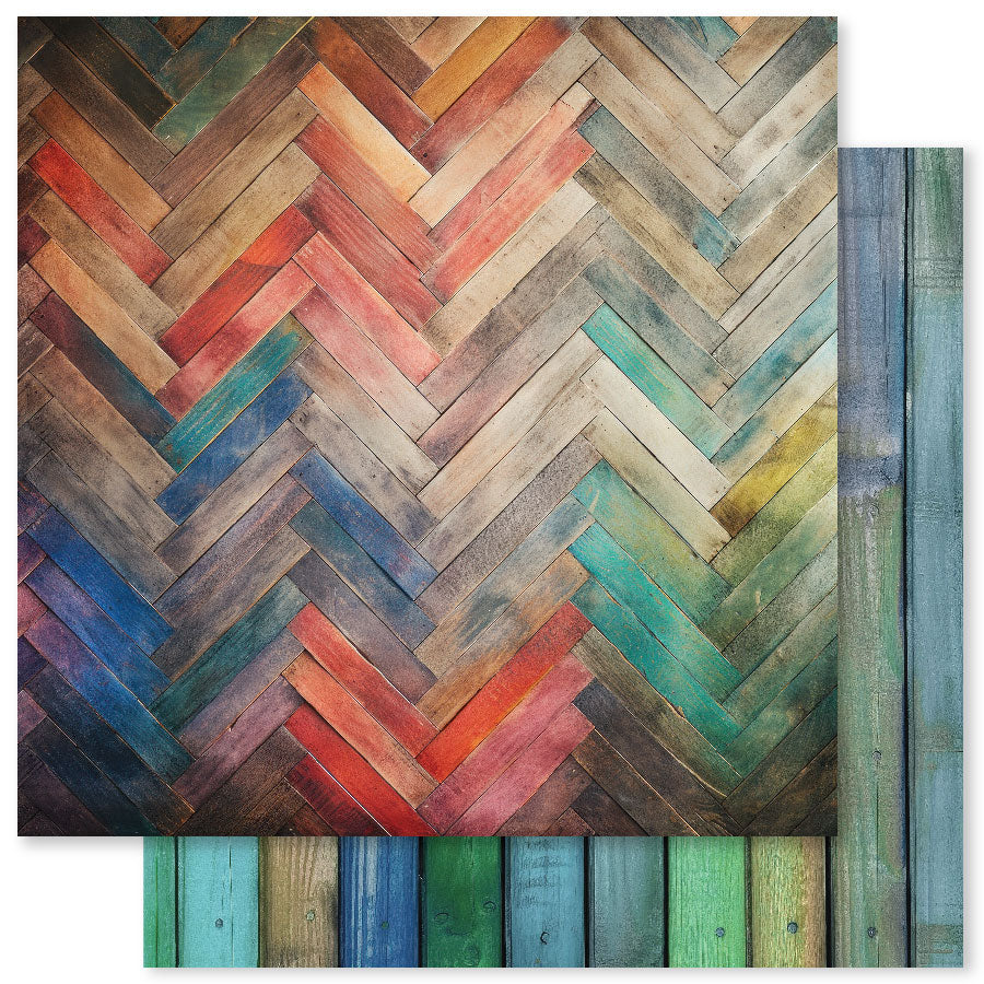 Collection de papiers Rainbow Wood 6x6 31040-4