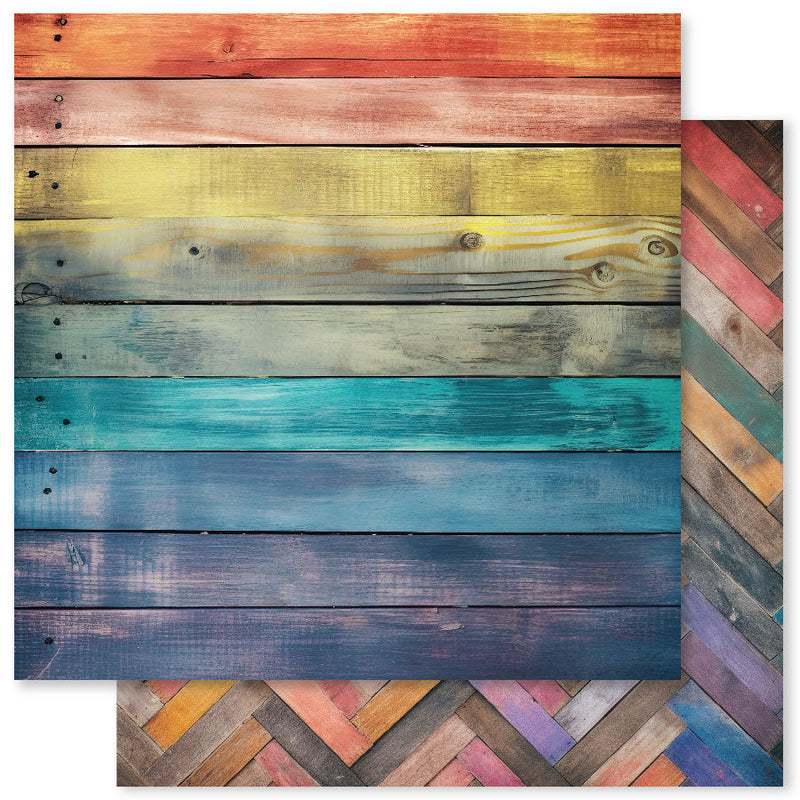 Colección de papel Rainbow Wood 12x12 31019-5