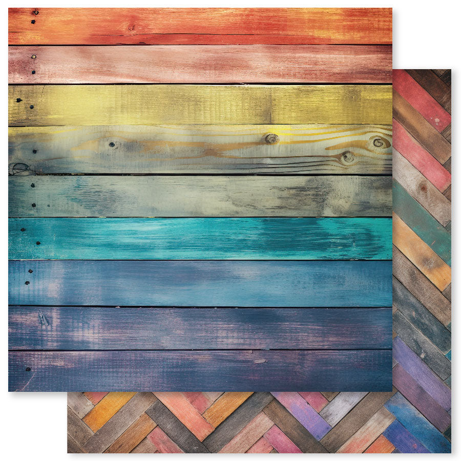 Collection de papiers Rainbow Wood 6x6 31040-5