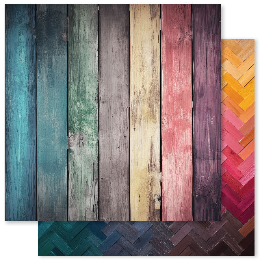 Colección de papel Rainbow Wood 12x12 31019-7