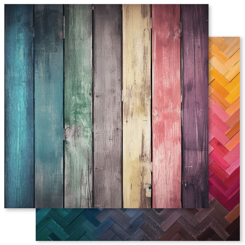 Collection de papiers Rainbow Wood 6x6 31040-7
