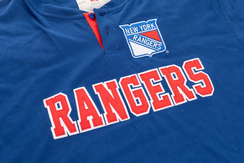 New York Rangers Long Sleeve Henley-3