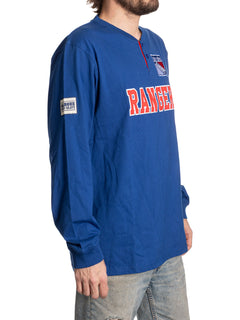 New York Rangers Long Sleeve Henley-5