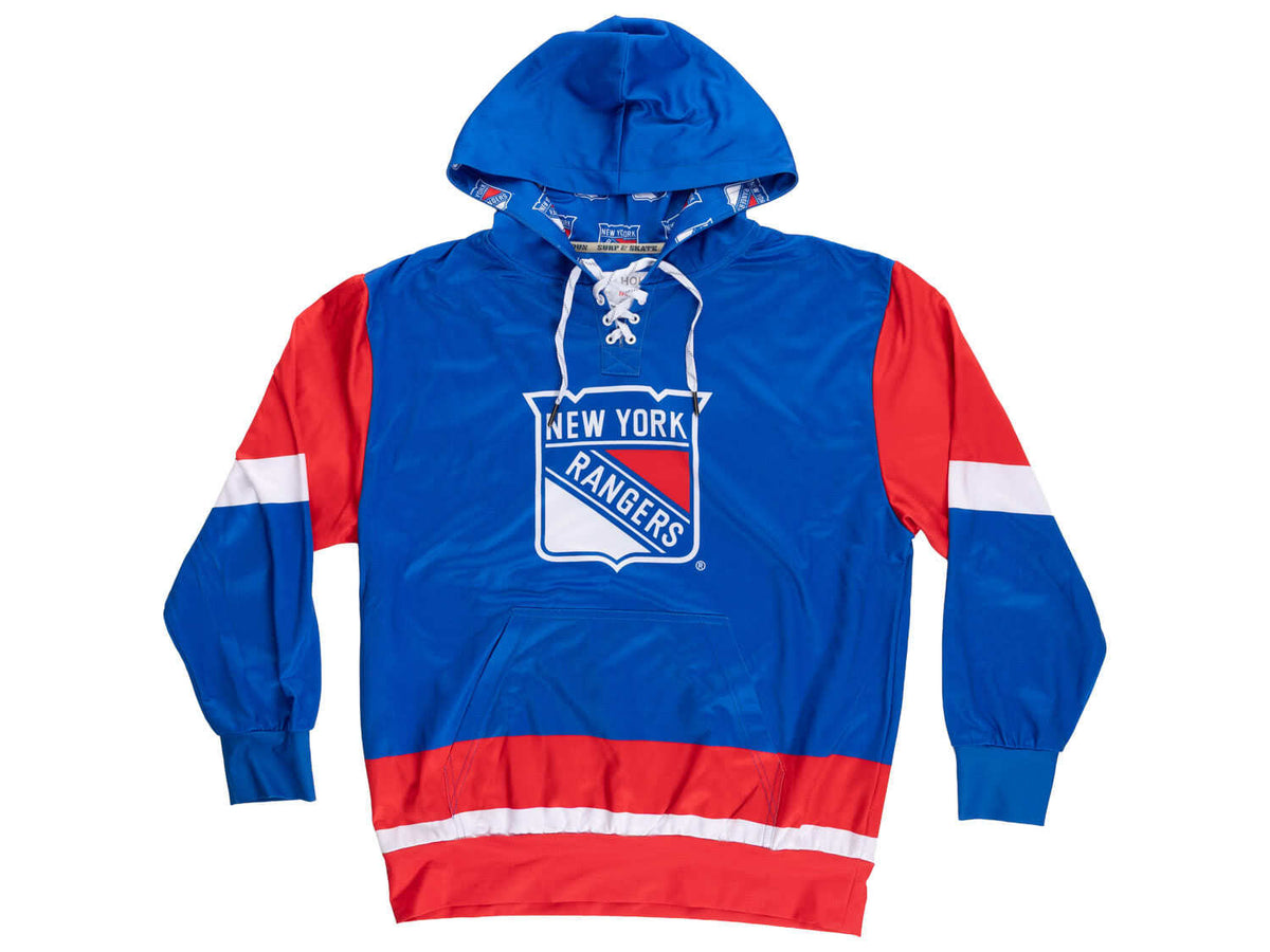 New York Rangers Hockey Lace Hoodie-4