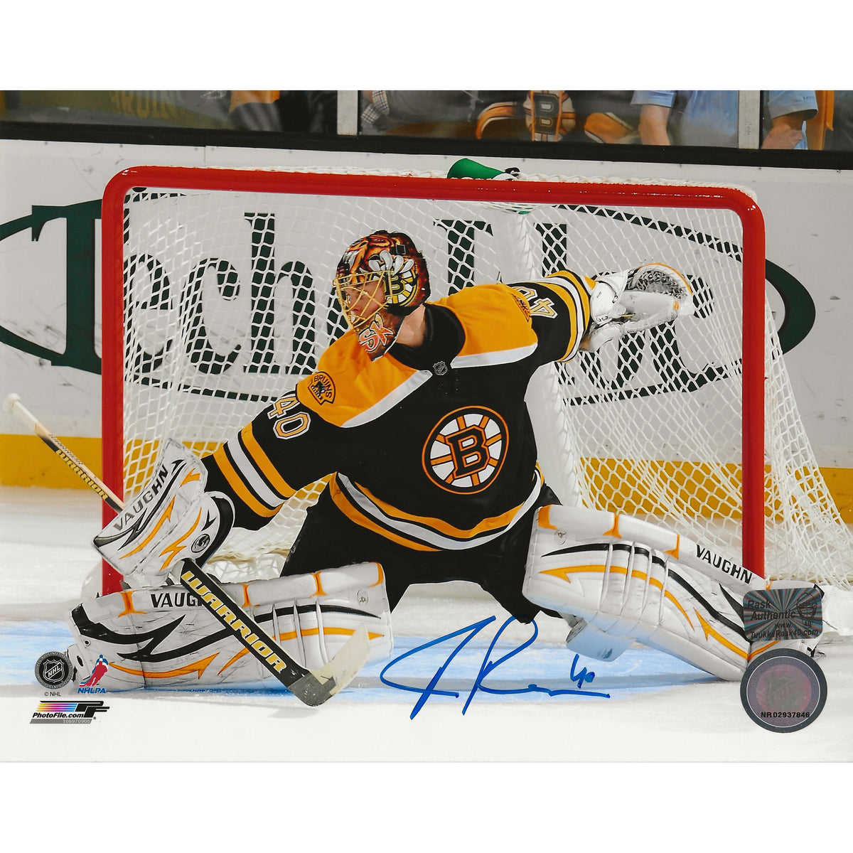 Tuukka Rask Autographed Boston Bruins Save 8x10 Photo-1