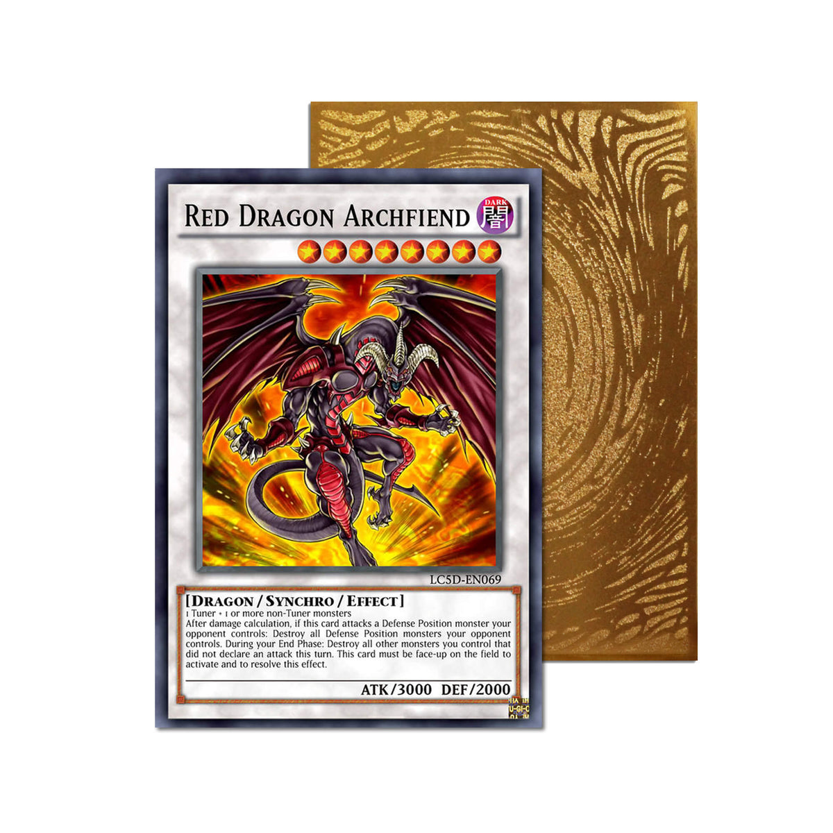 Red Dragon Archfiend Metal Orica Card-1