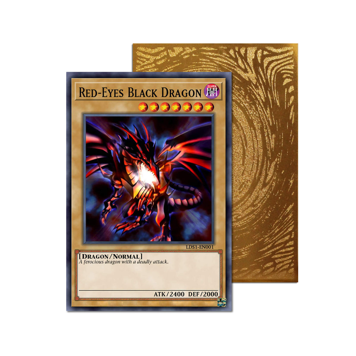 Red-Eyes Black Dragon Metal Orica Card-1