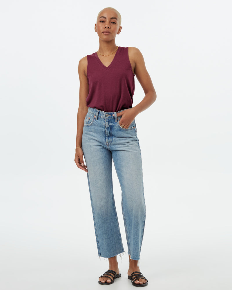 TreeBlend V-Neck Tank-1
