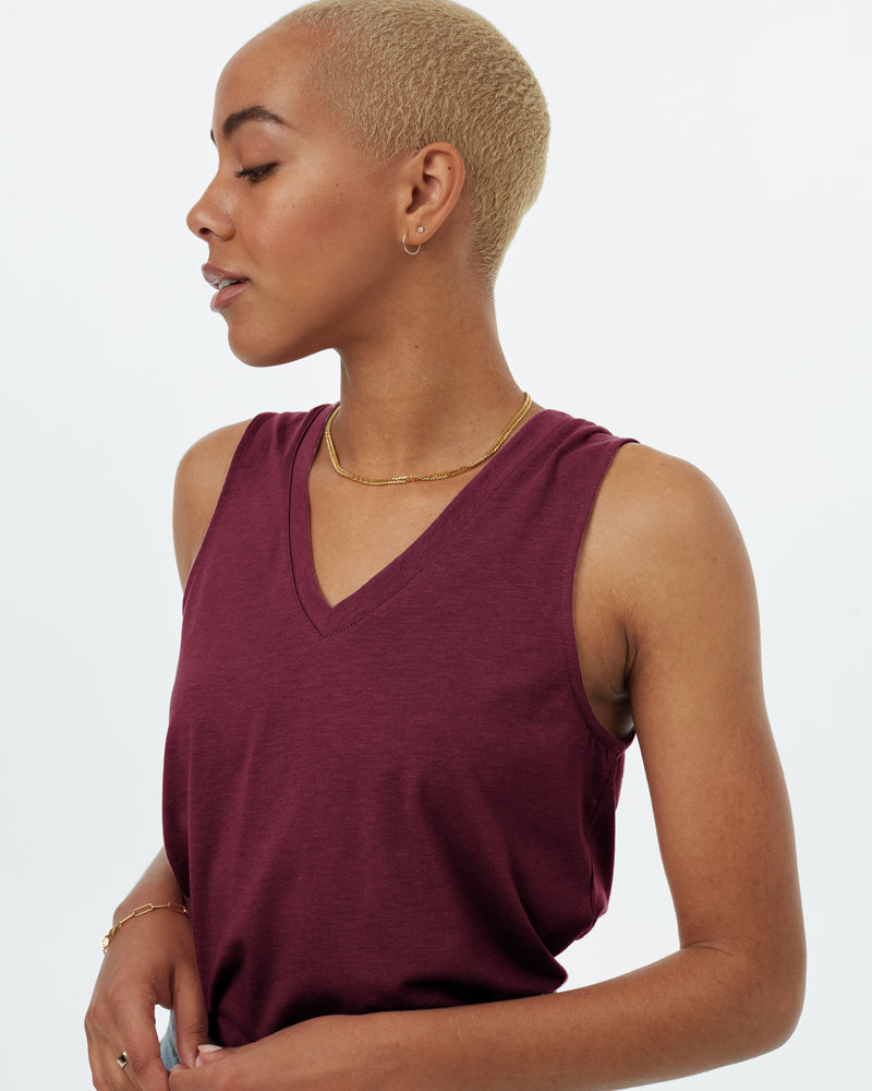 TreeBlend V-Neck Tank-5