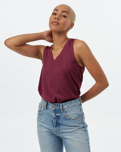 TreeBlend V-Neck Tank-4