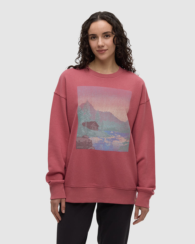 Washed Lakeshore Relaxed Crew-1