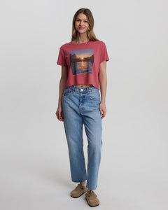 Lake View Crop T-Shirt-2
