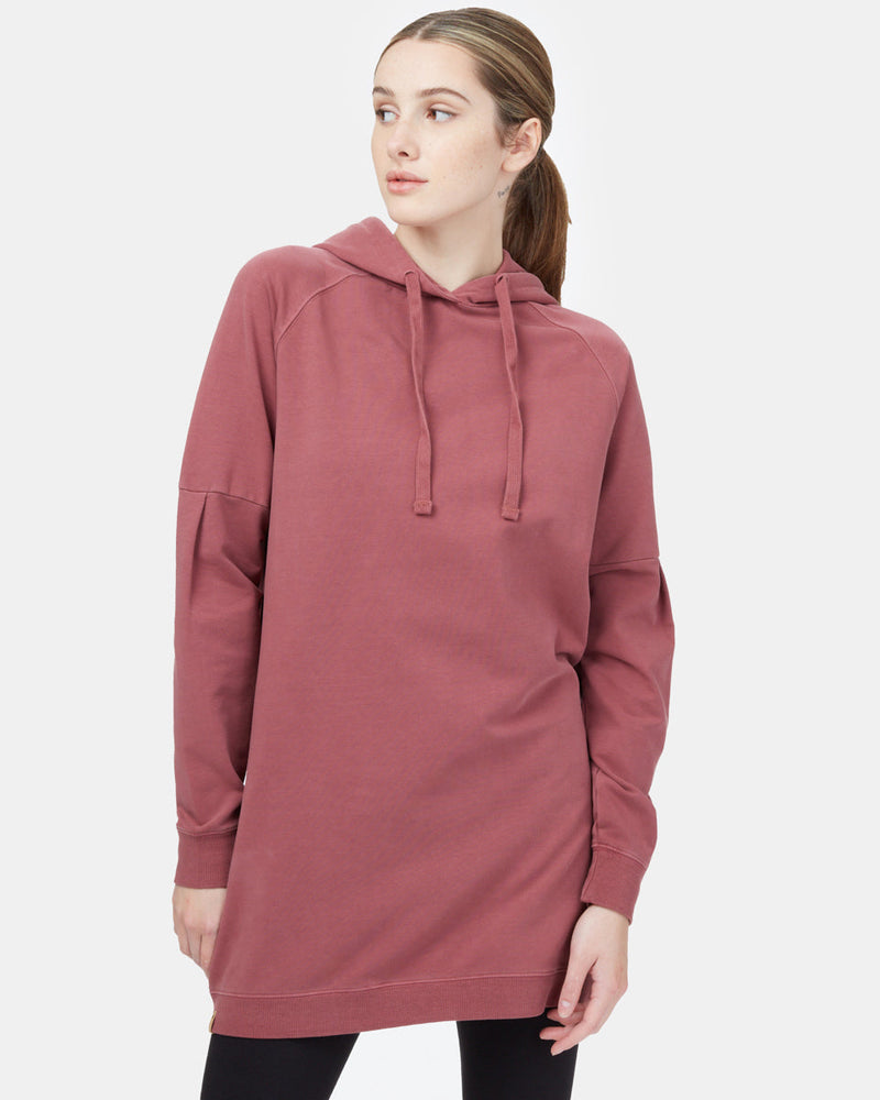 Oversized French Terry Hoodie Dress-2