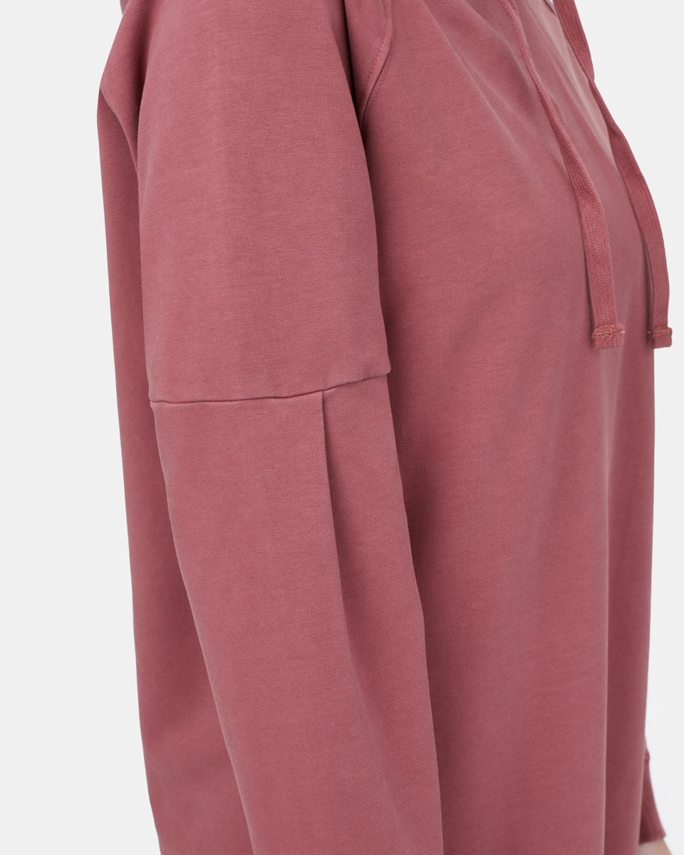 Oversized French Terry Hoodie Dress-4