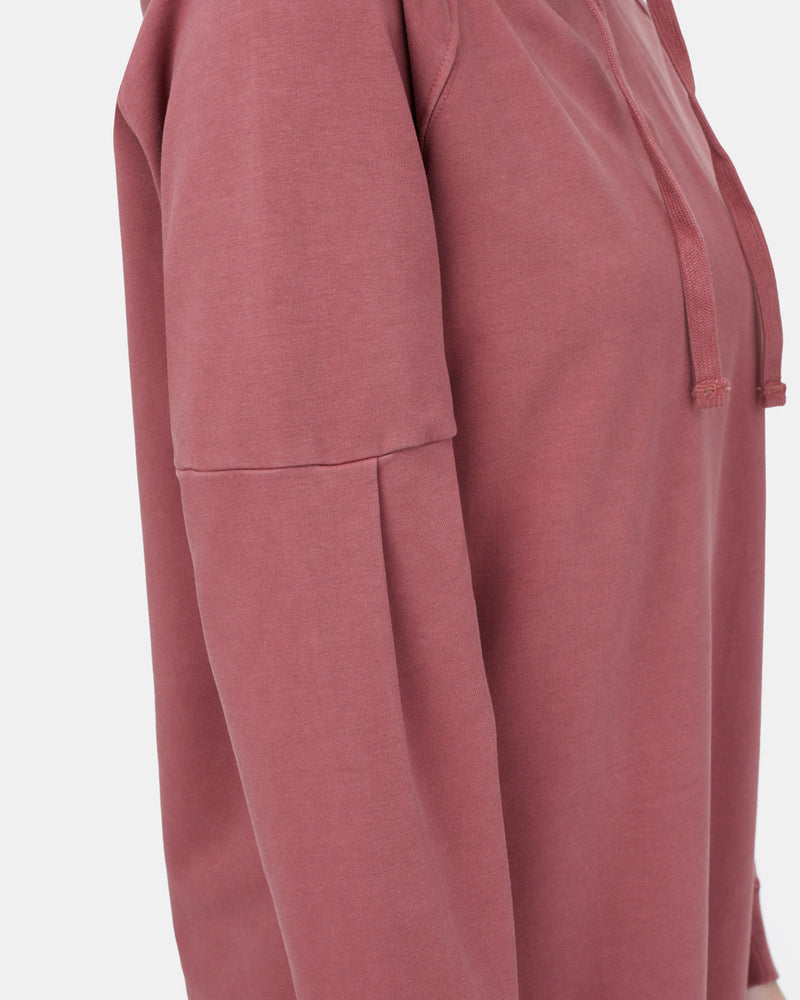 Oversized French Terry Hoodie Dress-4