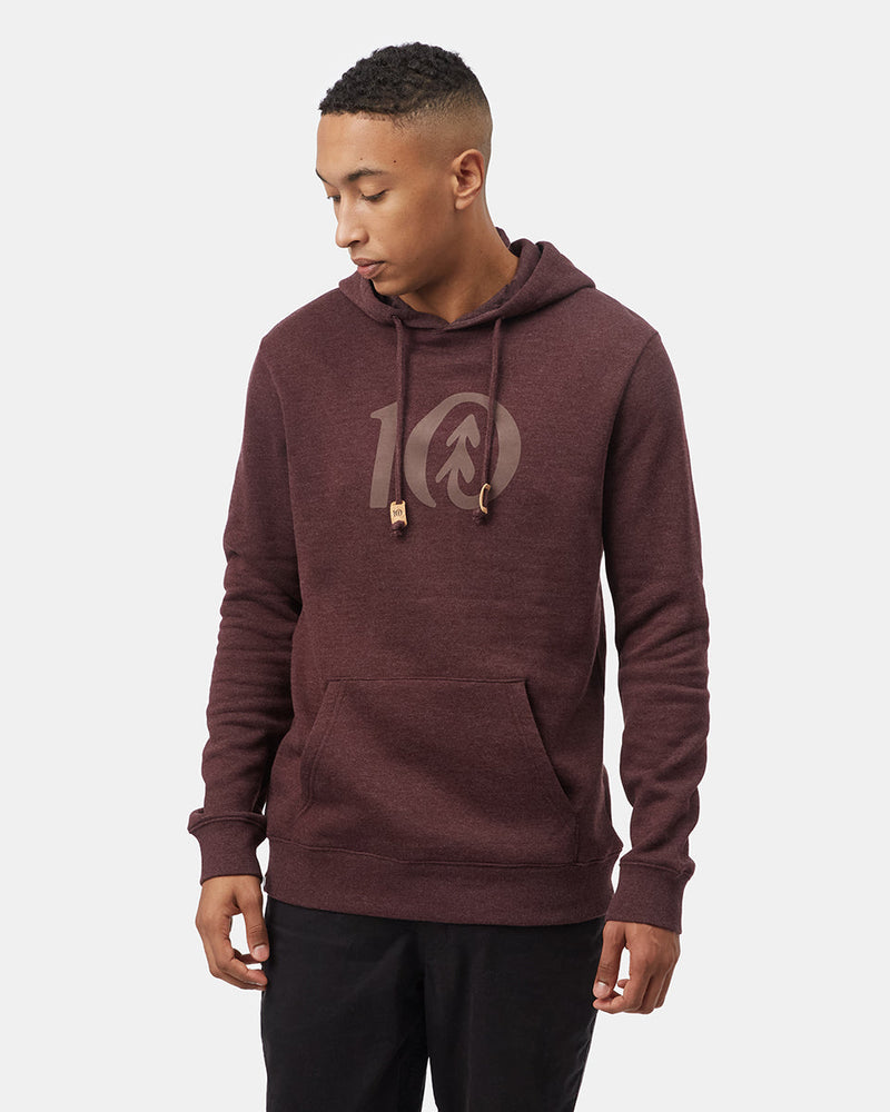 Flocked Logo Hoodie-3