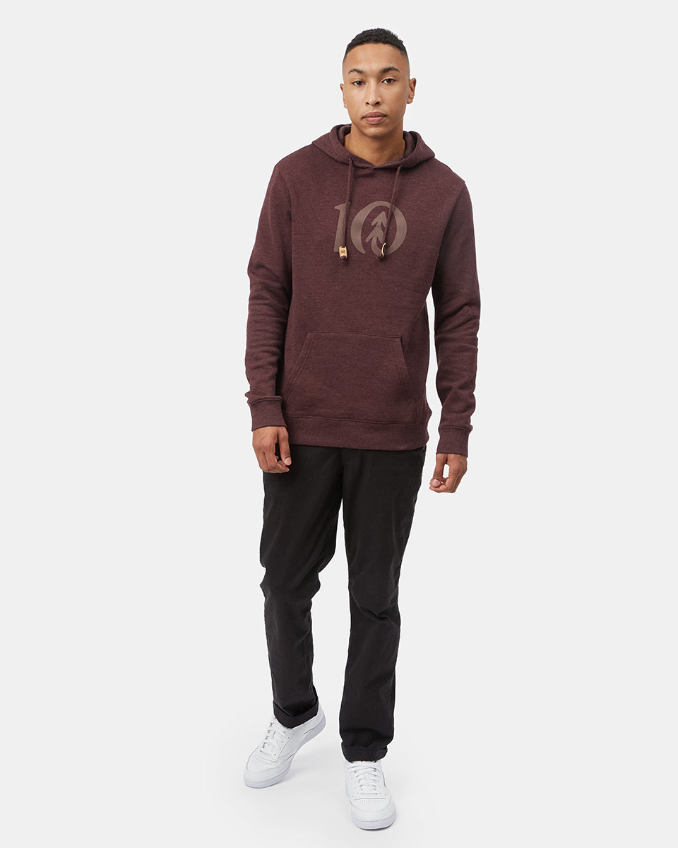 Flocked Logo Hoodie-2