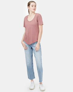 Natural Dye V-Neck T-Shirt-1