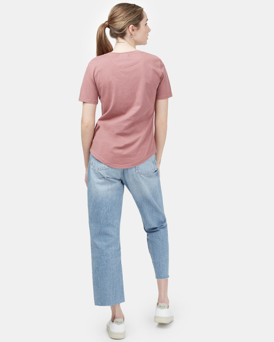 Natural Dye V-Neck T-Shirt-3