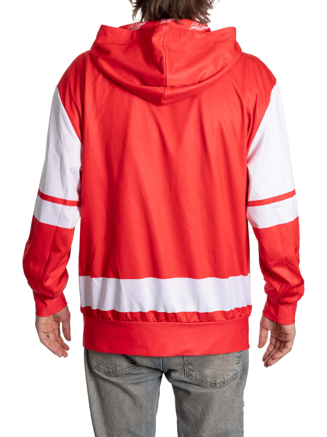 Detroit Red Wings Hockey Lace Hoodie-2