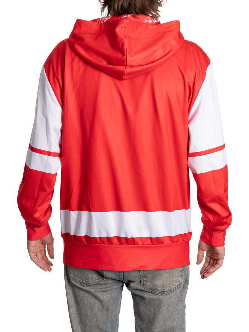 Detroit Red Wings Hockey Lace Hoodie-2