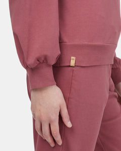 French Terry Balloon Sleeve Crew-5