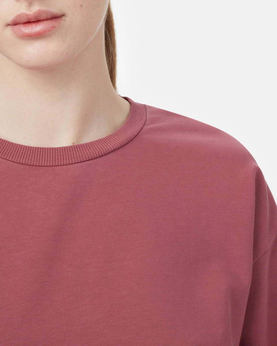 French Terry Balloon Sleeve Crew-4