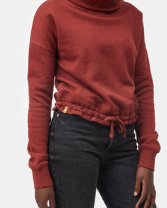 Speckled Cowl Neck Fleece-4