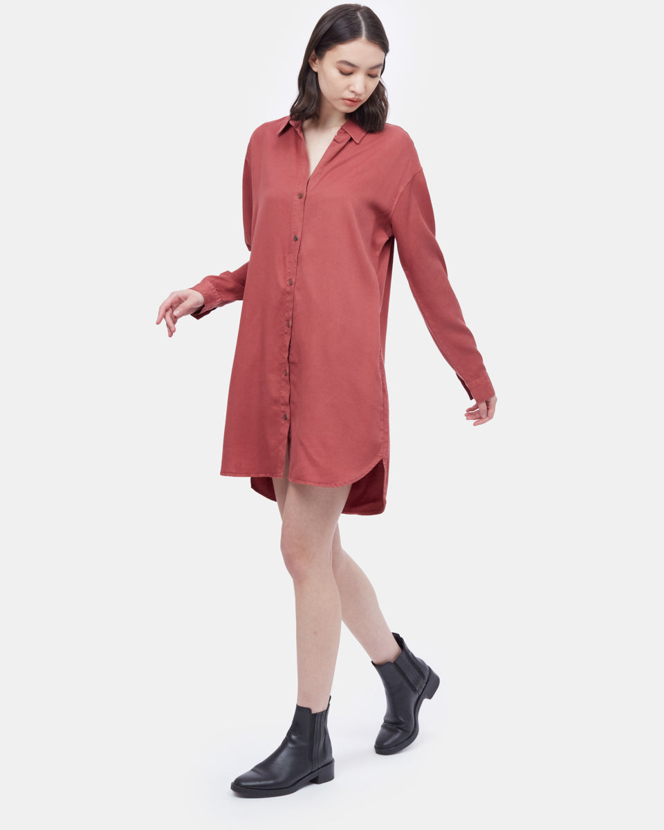 Oversized Shirt Dress-2