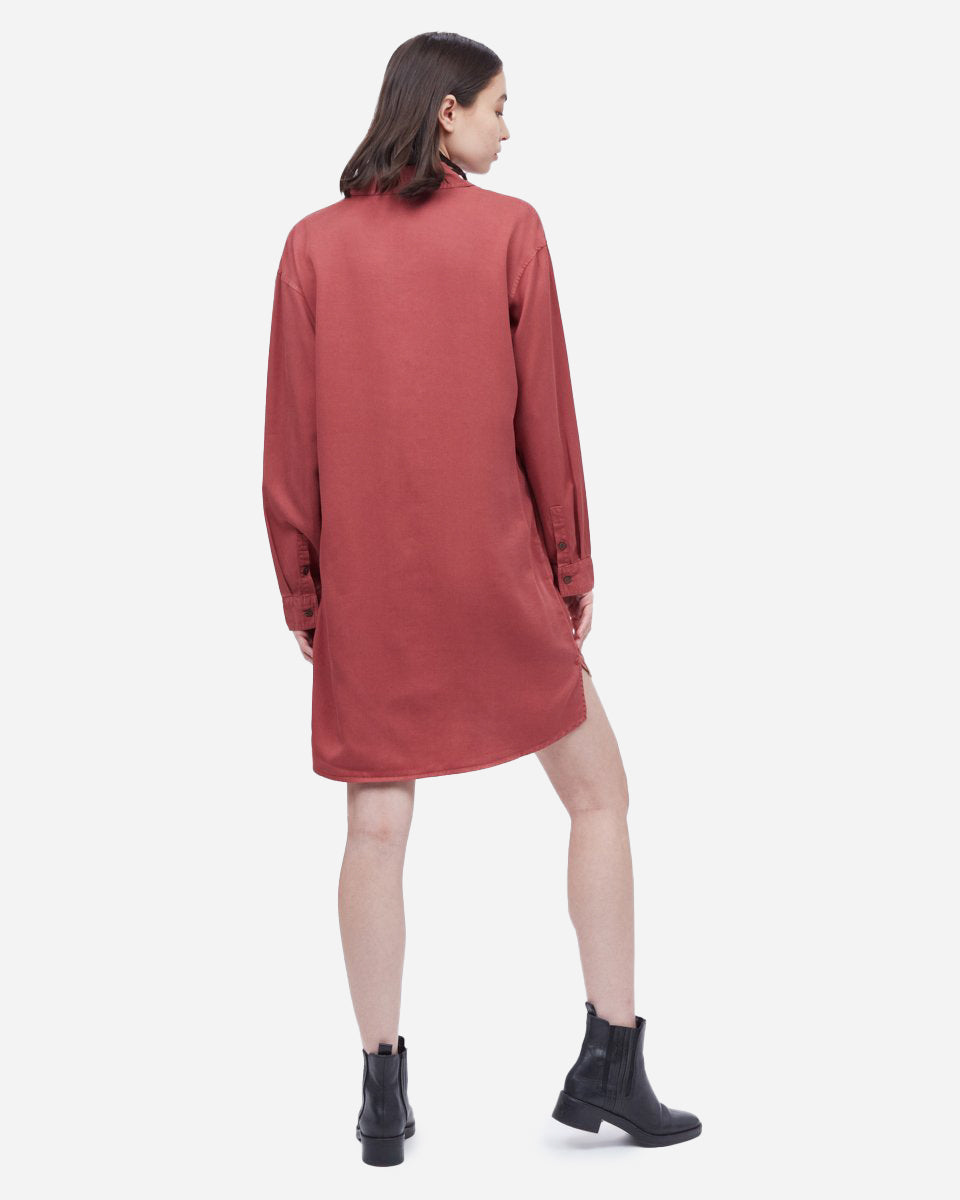 Oversized Shirt Dress-3