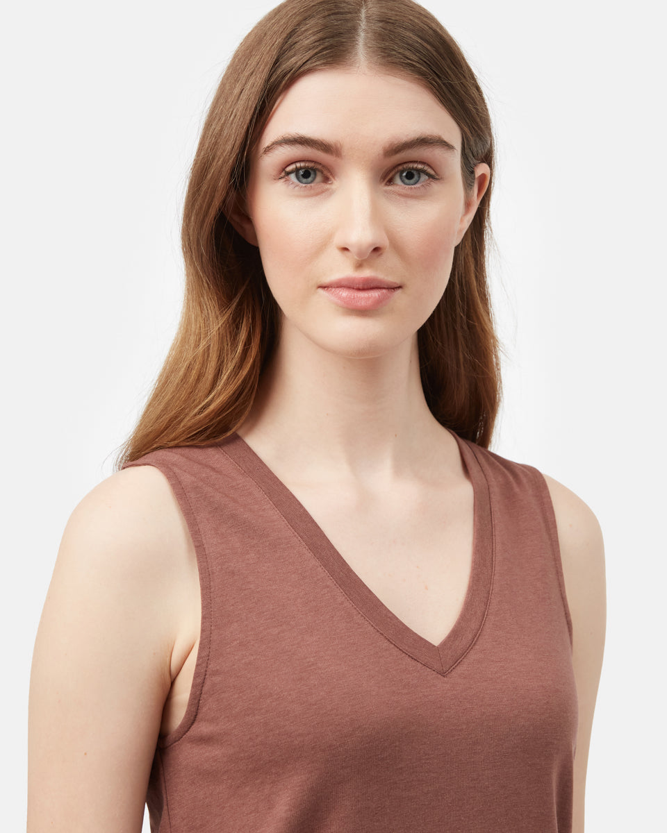 TreeBlend V-Neck Tank-4