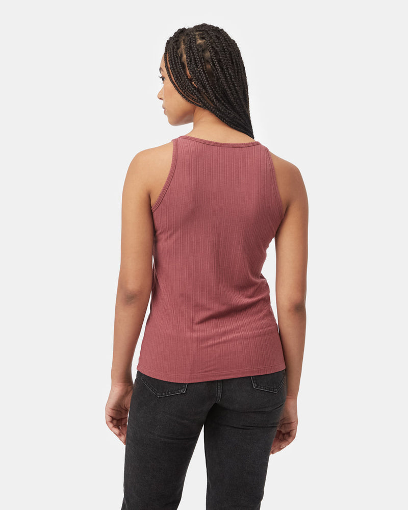 Ribbed High Neck Tank-3