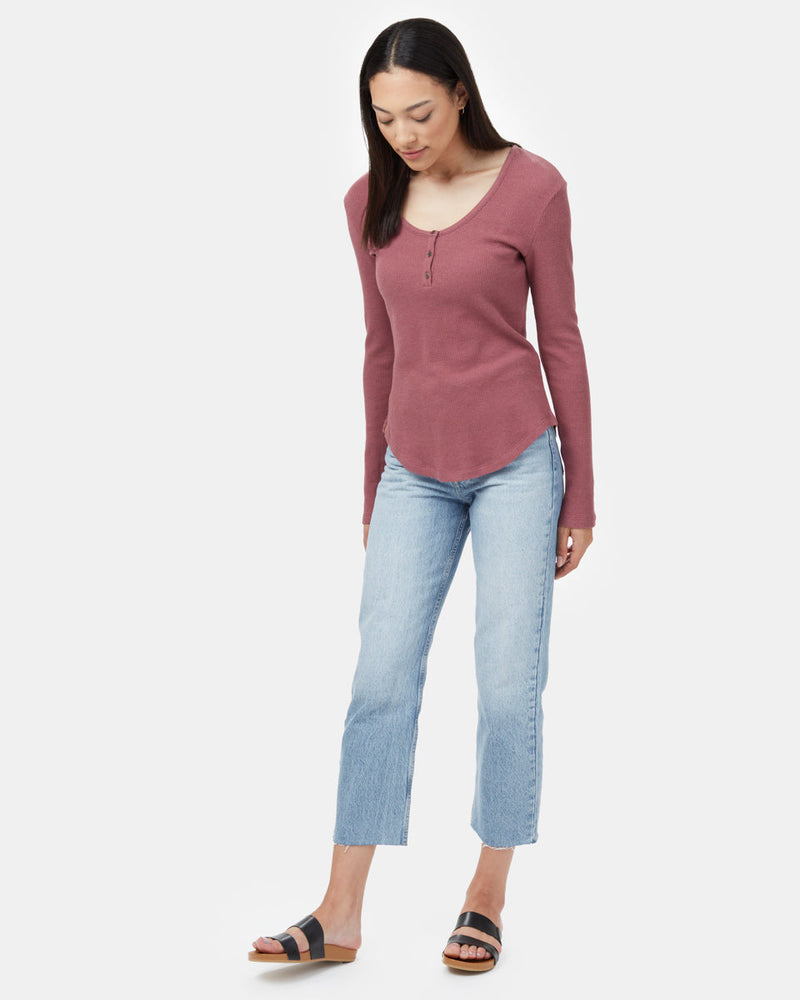 TreeWaffle Henley Longsleeve-1