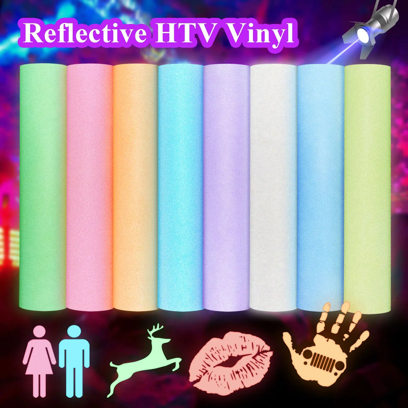 Teckwrap Reflective HTV- Pure Red | Fashionable & Durable HTV for T-Shirts & Costumes-2