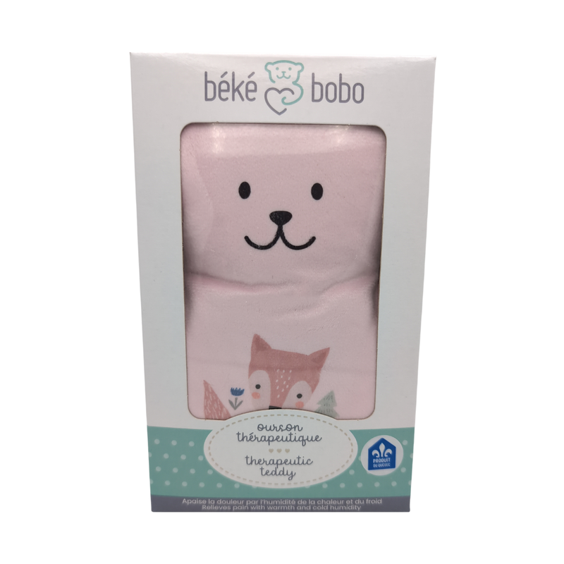 Pink Fox Small Therapeutic Bear - Béké-Bobo-3
