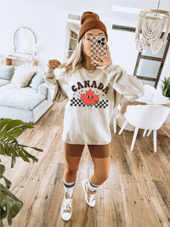 Retro Canada Crewneck Sweatshirt | Canada Day Crewneck-1