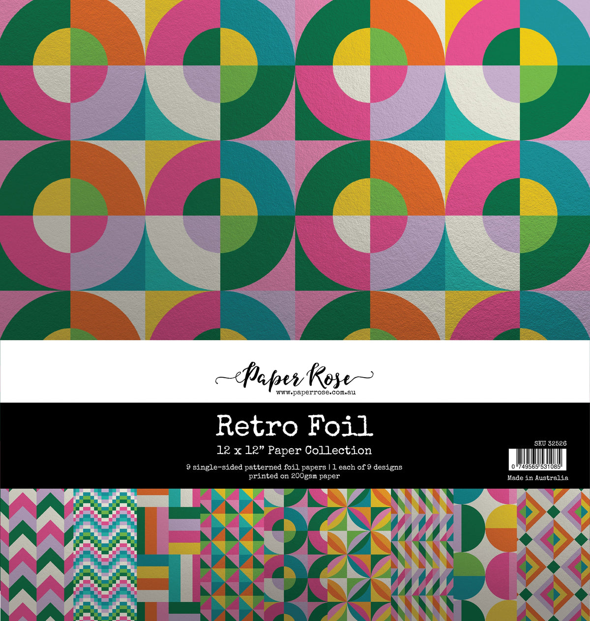 Retro Foil 12x12 Paper Collection 32526-1
