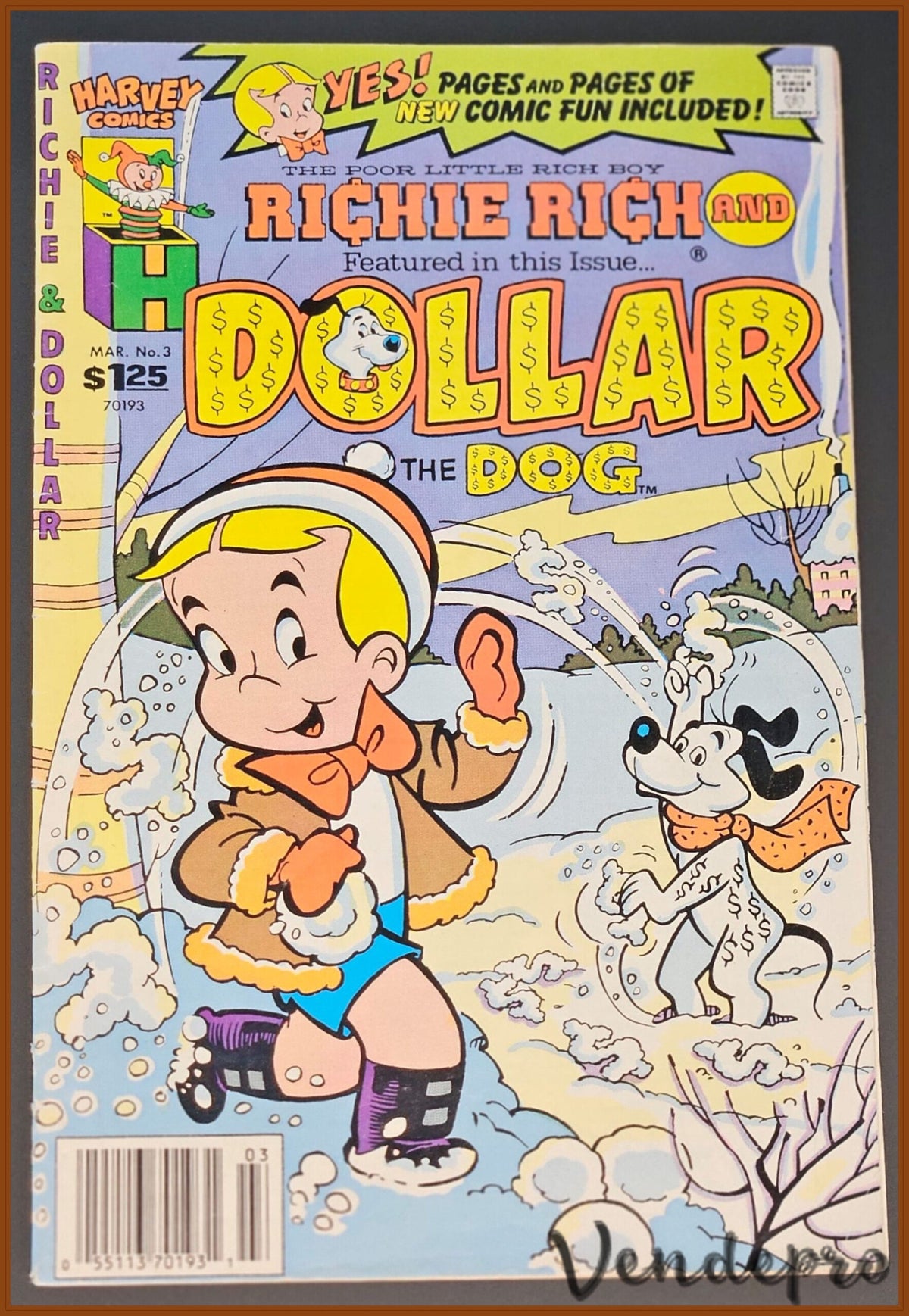Harvey Comics - Richie Rich: Dollar the Dog No. 003 (1987) - Pre-Loved