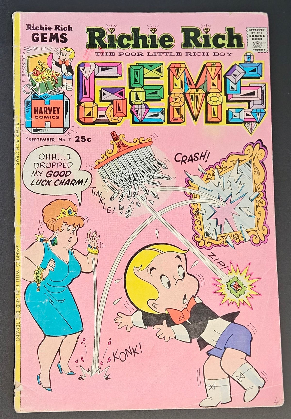 Used – Harvey Comics – Richie Rich Gems No.7 (1975)