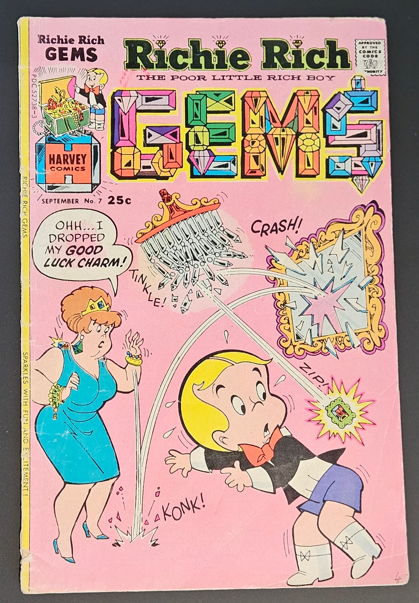 Used – Harvey Comics – Richie Rich Gems No.7 (1975)